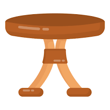 Round Table Generic Flat Icon