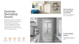 Glass Panels Saloon Doors