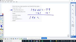 Solved Solve The Two Step Equation And