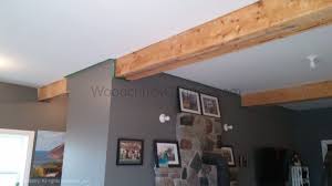 wrapping posts and beams with pine