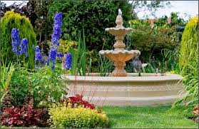 Cast Stone Neapolitan Small Double Garden Fountain Terracotta Haddonstone