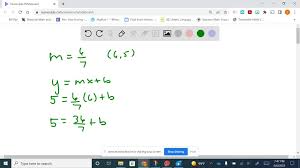 Answer In Slope Intercept Form M