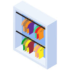 Vector Isometric Wardrobe Closet Icon