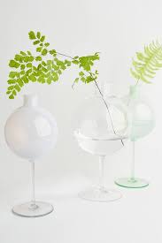Milky White Wine Glass Stemmed Bud Vase