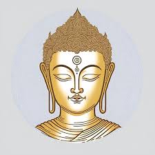 Premium Vector Buddha Face Linear Icon
