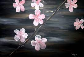 Cherry Blossom Painting By Mark Moore