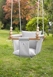 Light Grey Outdoor Garden Baby Swing