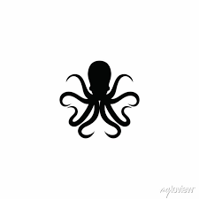Octopus Logo Design Isolated Octopus