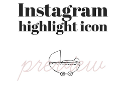 Pram Baby Carrier Icon Instagram