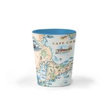 Cape Cod Map Ceramic Shot Glass Bpa