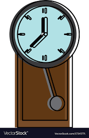 Vintage Clock Icon Royalty Free Vector