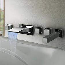 Led Waterfall Bathroom Tub Tap T8043