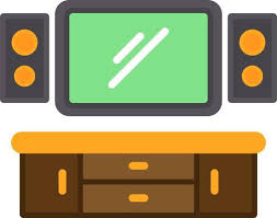 Tv Console Vector Art Icons And
