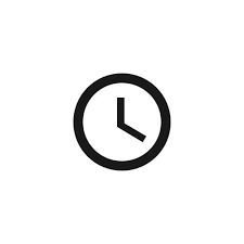 Black And White Logo Clock App Icon