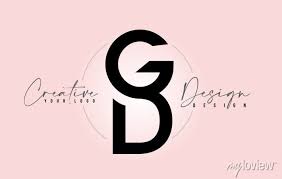 Gd Letter Design Icon Logo With Letters