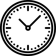 Wall Clock Srip Lineal Icon