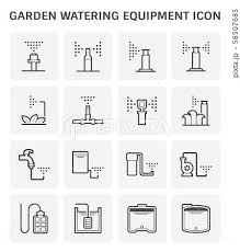 Watering Equipment Iconのイラスト素材
