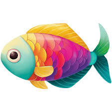 Colorful 4 Beautiful Fish Icon Fish