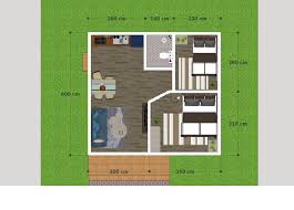 20x20 Small House Plan 6x6m With 2 Beds