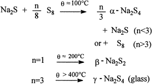 Sodium Sulfide Or Disulfide And Sulfur