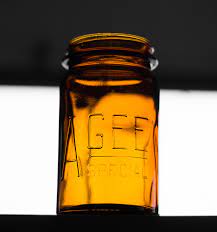 Vintage Amber Agee Special Jar
