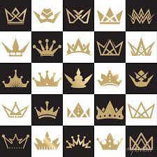 Luxury Crown Icon Logo Design Template