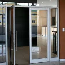 White Aluminium Doors For Commercial