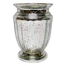 Fable Silver Mercury Glass Vase 6 5