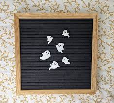 Ghost Letter Board Icons Ghouls Haunted