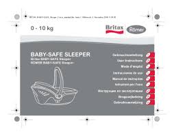 Manual Britax Römer Baby Safe Sleeper