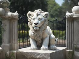 Premium Photo Cute Lion Statue