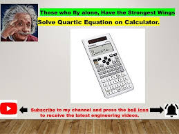 Quartic Equation 4th Degree Polynomial