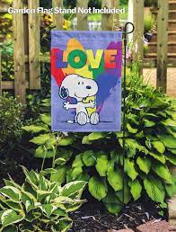 Love Is Love Snoopy Garden Flag