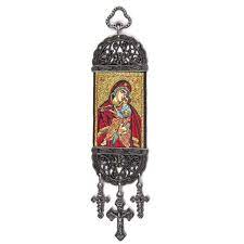 Panagia Isous Wall Tapestry Greek