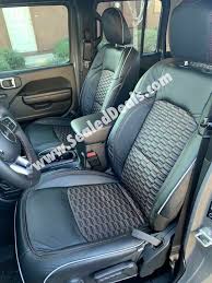 Hexagon Stitch Leather Seat Covers