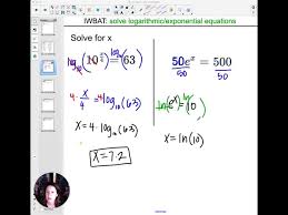 3 5 Solving Logarithmic Equations