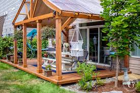 Concrete Slab Into A Covered Deck