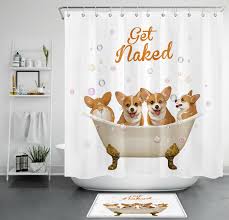 Cute Corgi Dog Tub Bubbles Funny Words