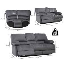 6 Seater Reclining Sofa Set