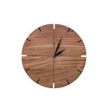 Brown Og Acacia Wood Wall Clock