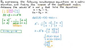 Solving A System Of Linear Equations