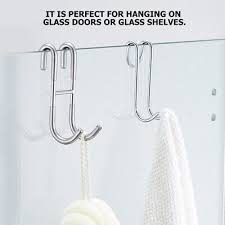 Shower Glass Door Hook Bathroom Towel
