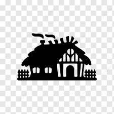 Design Vintage Cottage Silhouette Icon