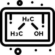 H2o Water Molecule Icon Stock Vector By