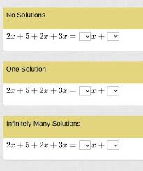 No Solutions 2x 5 2x 3x X