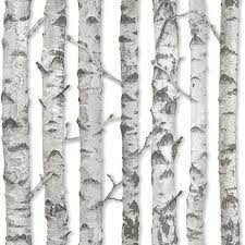 Esta Home Merman Light Grey Birch Tree