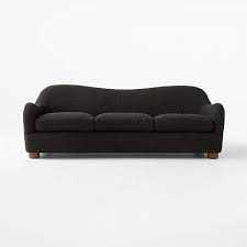 Bacio 86 5 Black Boucle Sofa By Ross