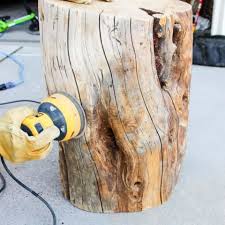 Diy Tree Stump Table