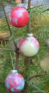 Swirled Paint Ornaments