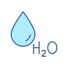 H2o Line Icon Chemical Formula